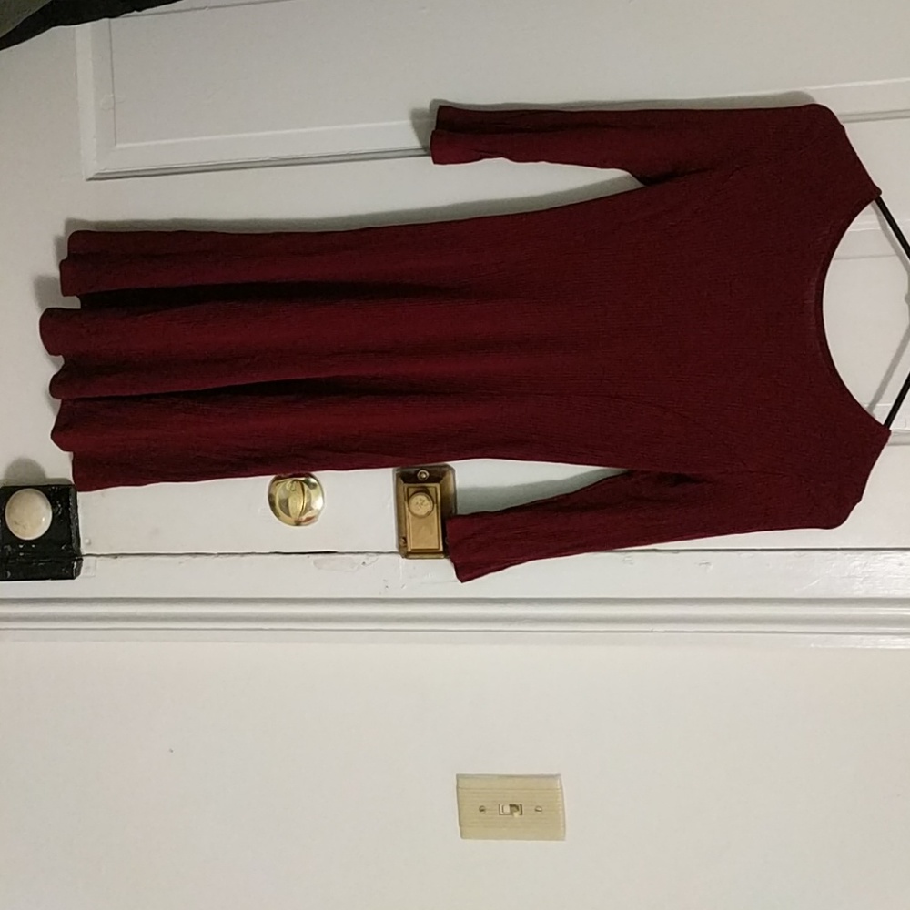 Ribbed-stripped dress